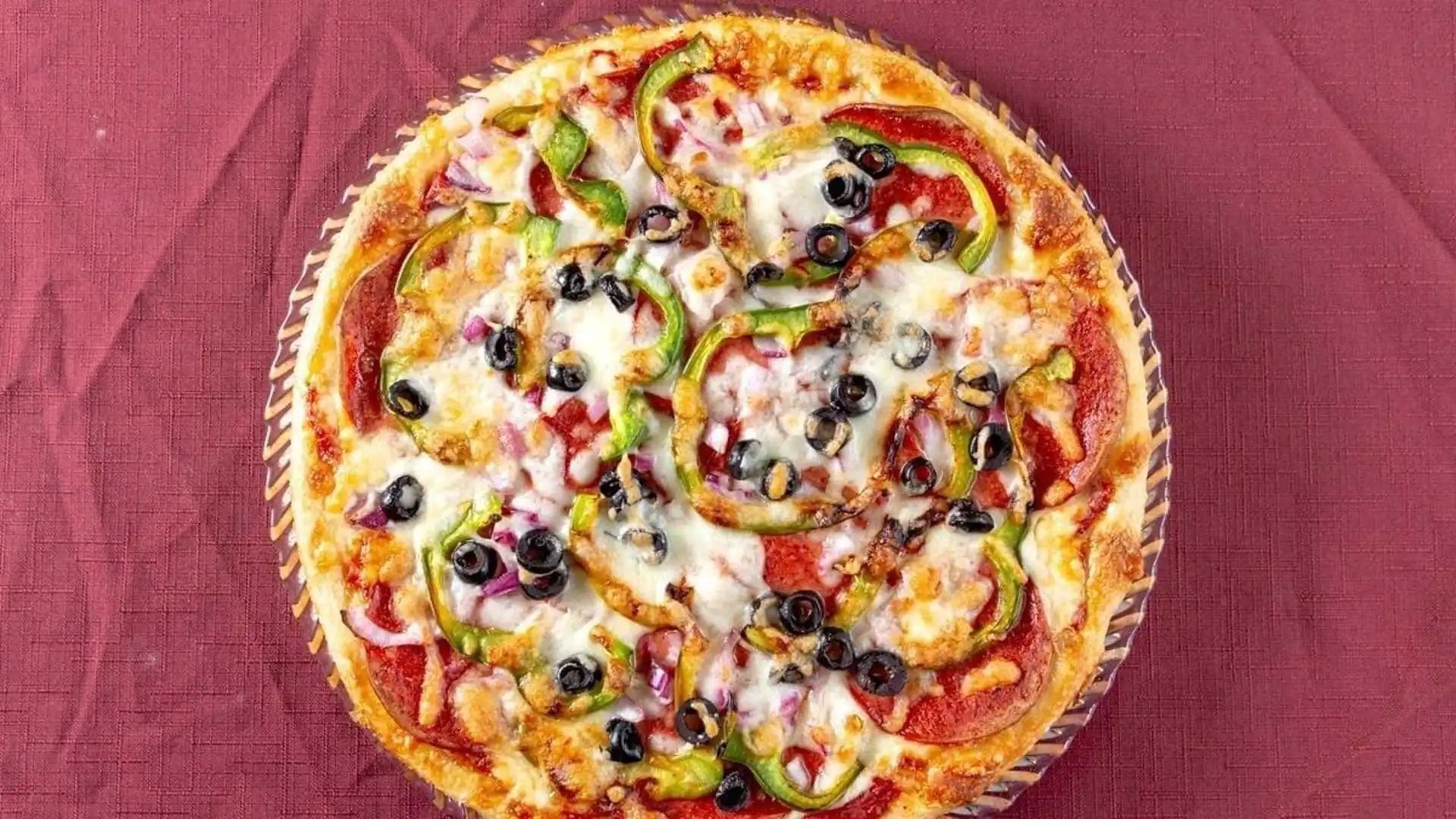 Spicy Vegetarian Pizza at Jimmy's Place in Edmonton, AB